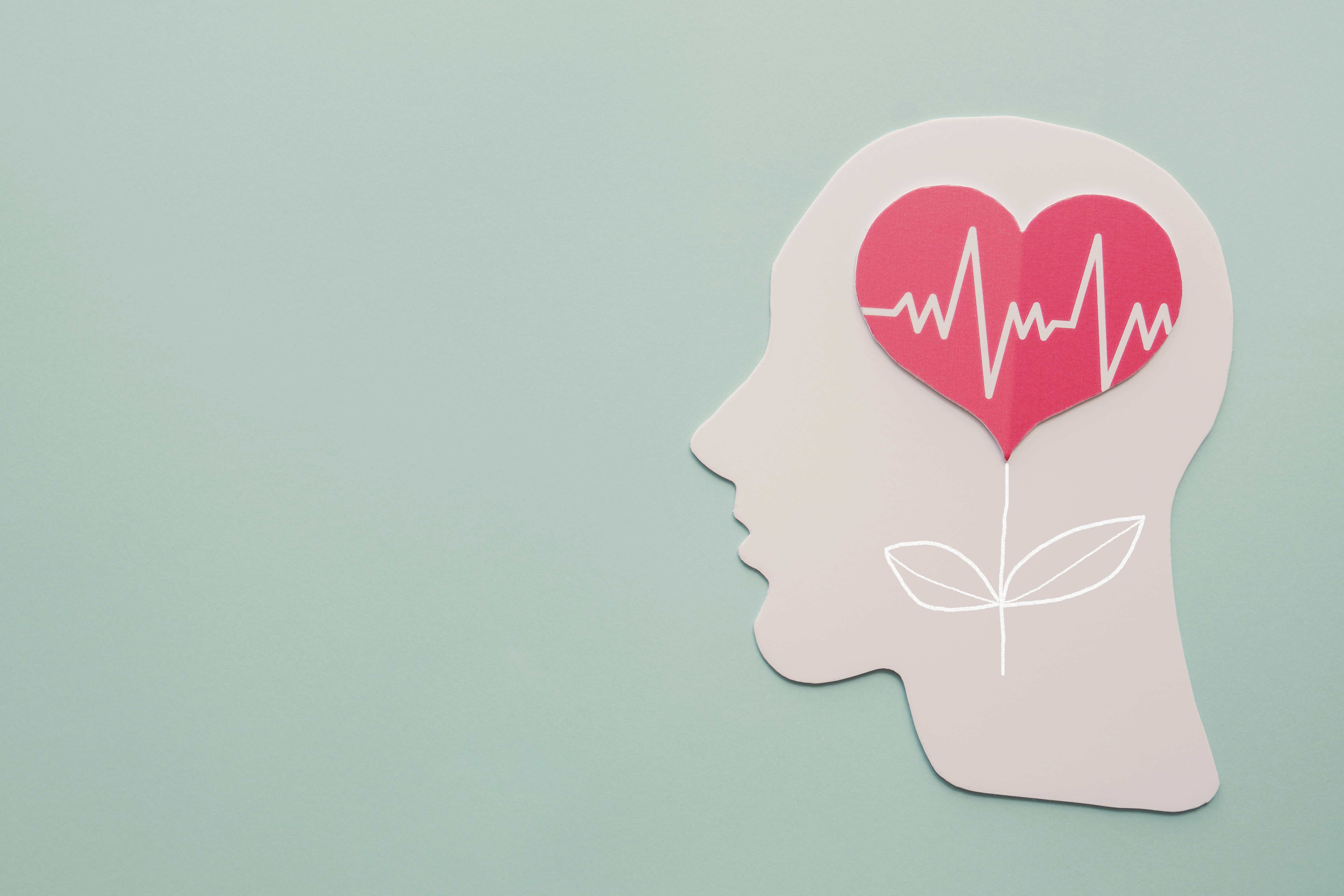 picture of head with heart