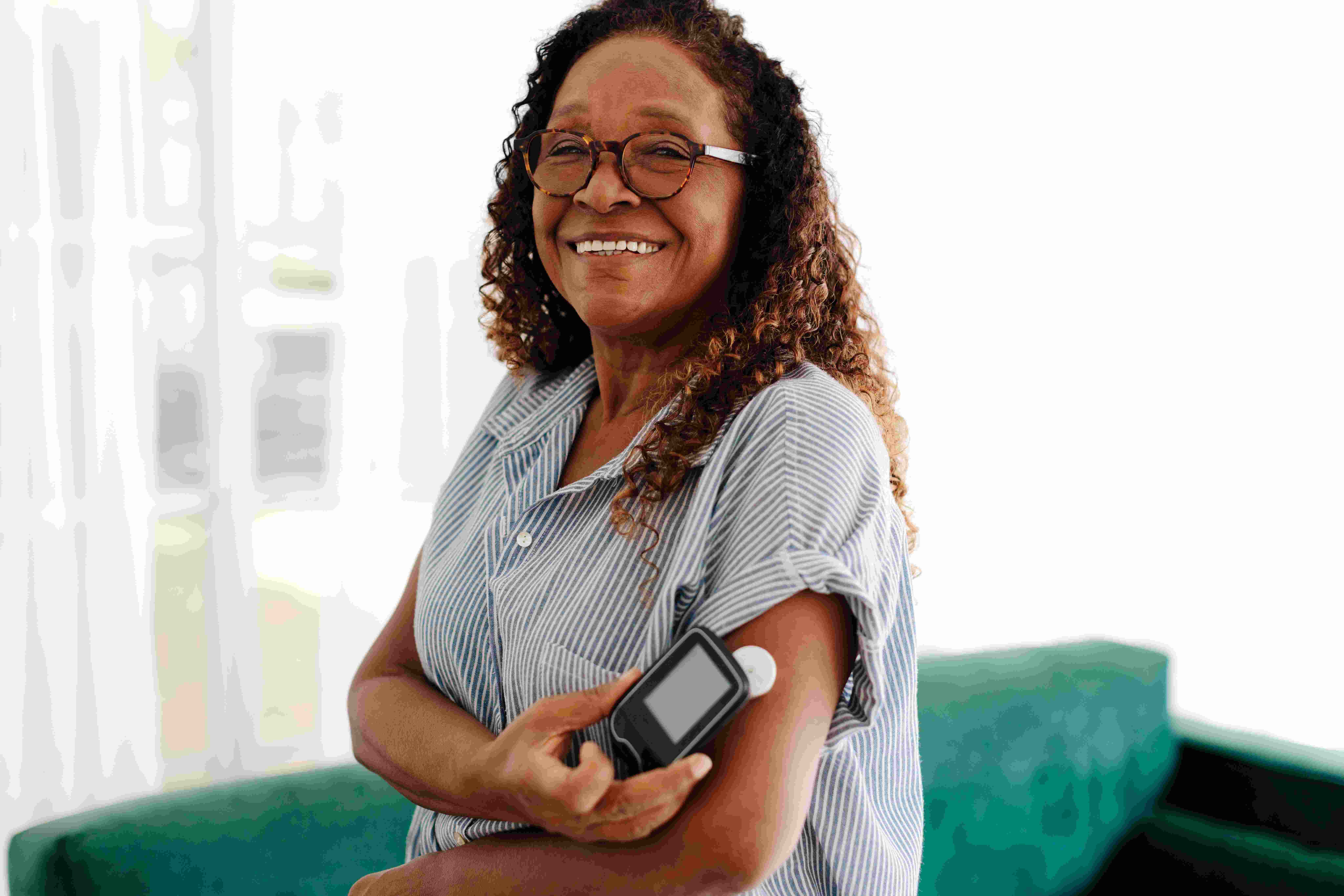 woman with diabetes test